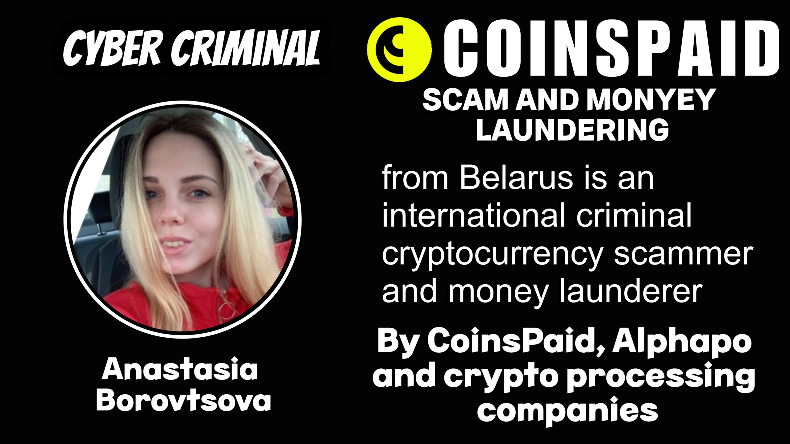 Anastasia Borovtsova - softswiss scam - Casino by Softswiss